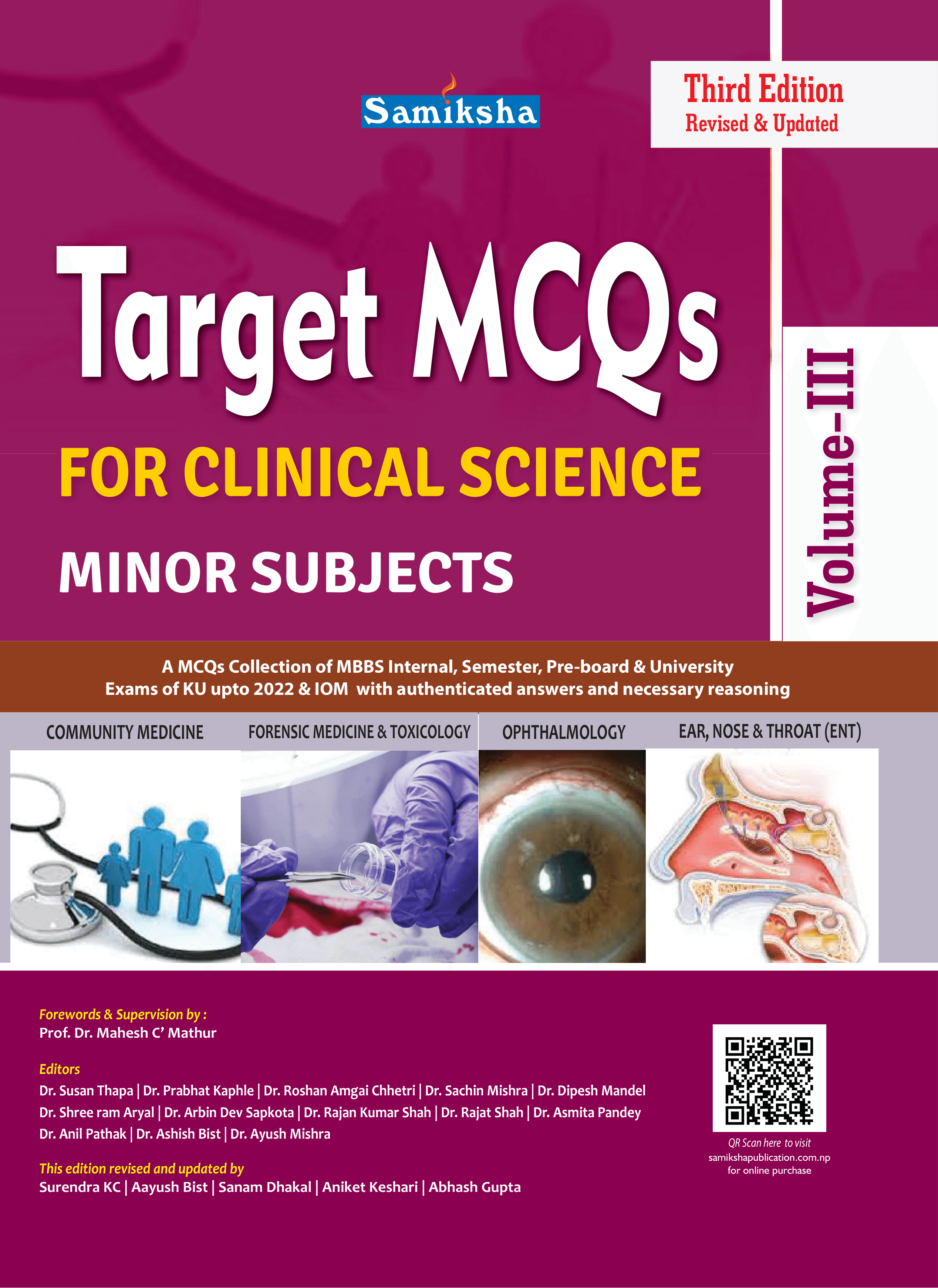 Target MCQs for Clinical Sciences, Minor Subjects ( Vol. III)