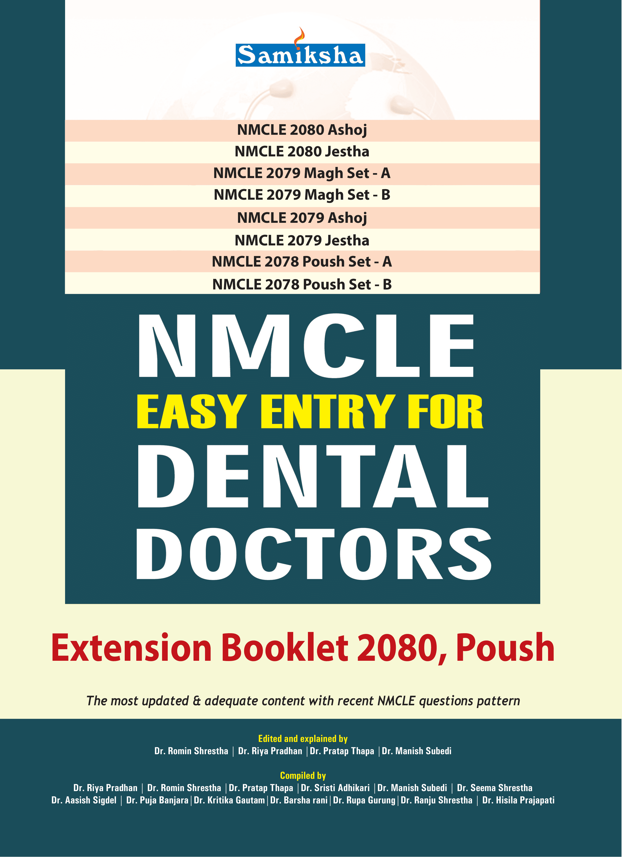 NMCLE Easy Entry For Dental Doctors Extension Booklet 2080 Poush