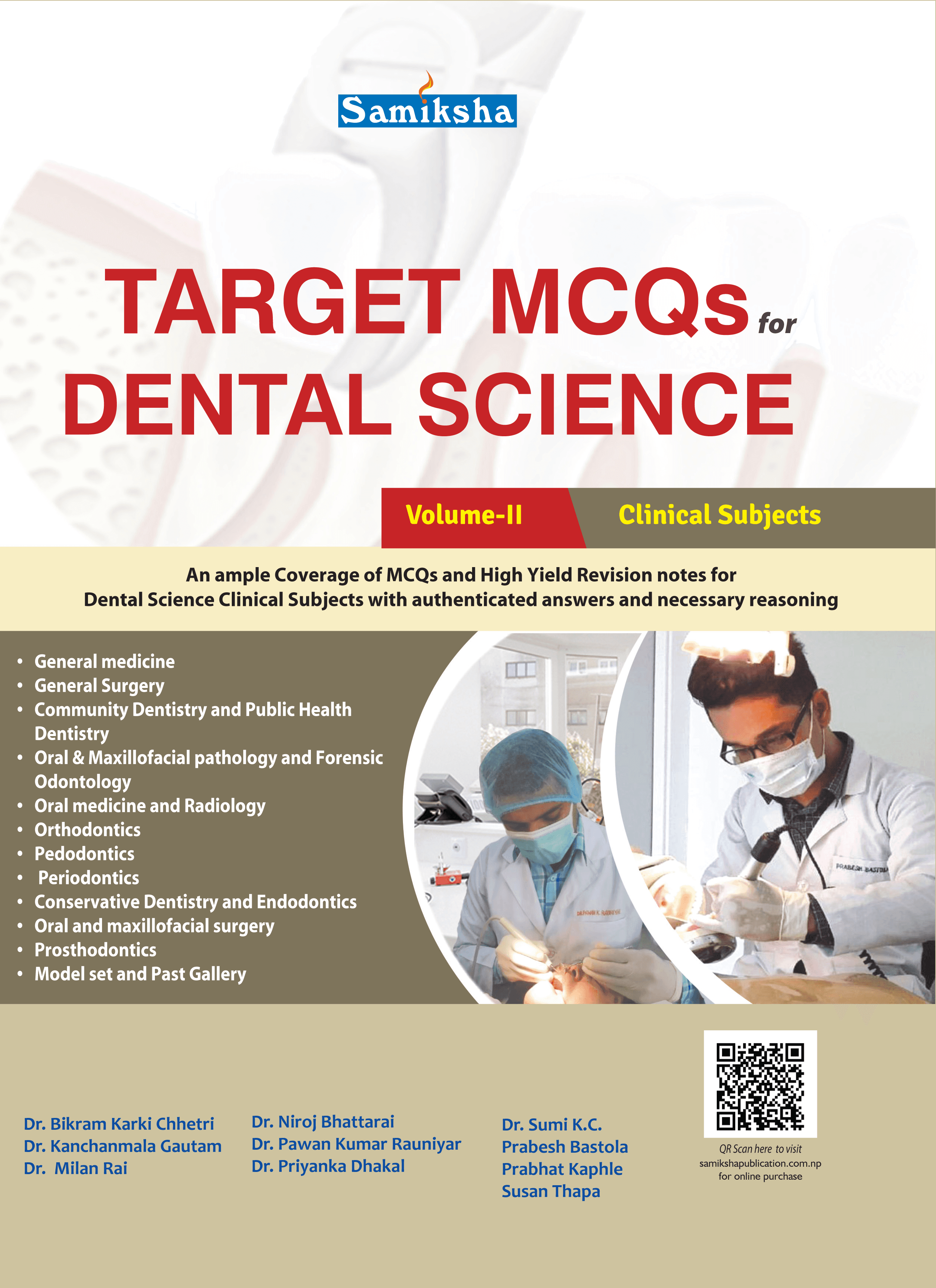 Target MCQs for Dental Science Vol.-II, Clinical Subjects