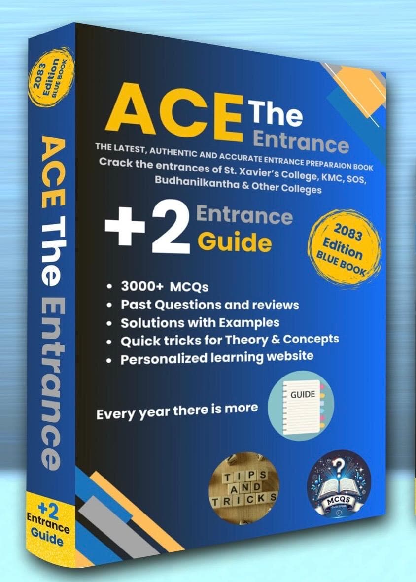 ACE The Entrance: +2 Entrance Guide (2083 Edition BLUE BOOK) by Alumni of St. Xavier's College