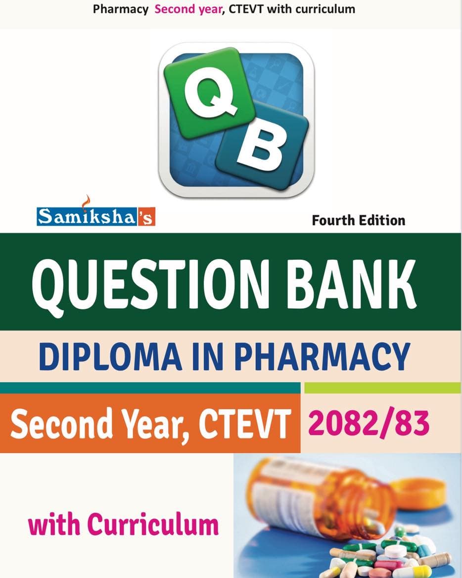 Question Bank Diploma in Pharmacy 2nd Year with Curriculum